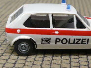 1/87 Brekina VW Golf I Polizei Zürich, Wappen, weiss, roter Seitenstreifen