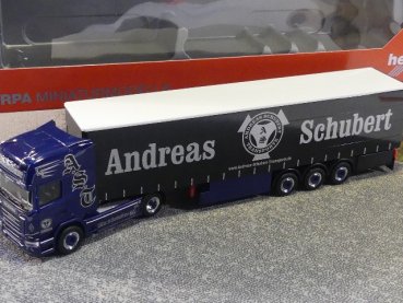 1/87 Herpa Scania R TL Andreas Schubert Blu Adriatico 307284