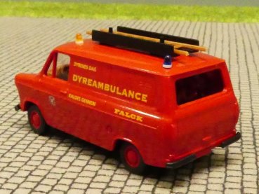 1/87 Brekina Ford Transit DYREAMBULANCE Falck 093416