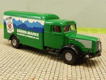 1/87 Brekina Büssing 8000 Bärenmarke Solo-LKW Koffer