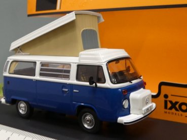 1/43 IXO VW T2 Camper Westfalia weiß/blau