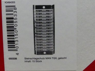 1/87 Herpa Zubehör Steinschlagschutz MAN TGX gelocht 15 Stück 055338