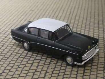 1/87 Brekina Opel Rekord P1 schwarz, Dach weiß