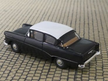 1/87 Brekina Opel Rekord P1 schwarz, Dach weiß