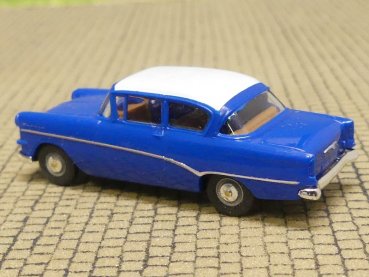 1/87 Brekina Opel Rekord P1 dunkelblau Dach weiß 20001