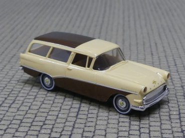 1/87 Brekina Opel Rekord P1 Caravan beige/braun 20025