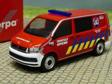 1/87 Herpa VW T6 Halbbus Feuerwehr Lüttich 096287