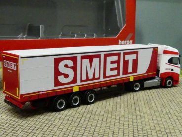 1/87 Herpa Iveco S-Way Smet Gardinenplanen Sattelzug 313650