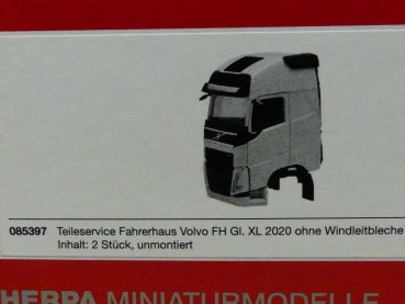 1/87 Herpa TS Volvo FH5 Globetrotter XL Fahrerhaus weiß - 2 Stück 085397