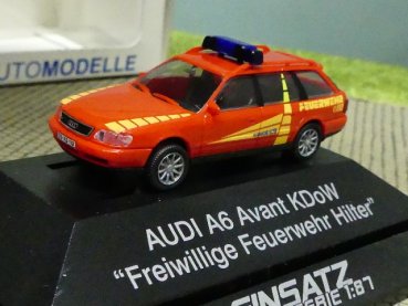 1/87 Rietze Audi A6 Avant KDoW Feuerwehr Hilter 50952