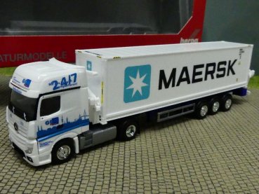 1/87 Herpa MB Actros GS GDH Seitenlader-Sattelzug 313384