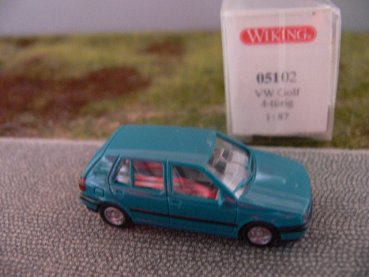 1/87 Wiking VW Golf III 4 türig blautürkis 051 02