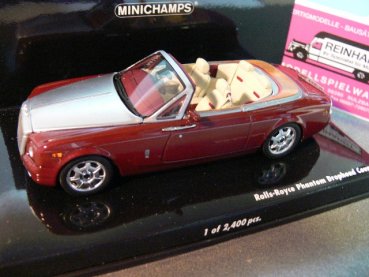 1/43 Minichamps Rolls-Royce Phantom Drophead Coupe rotmetallic