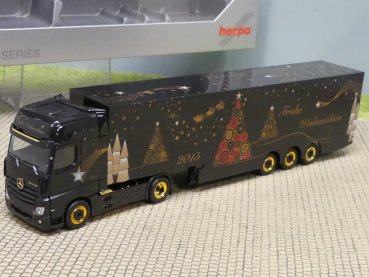 1/87 Herpa MB Actros Gigaspace Weihnachtstruck 2015 Koffer-SZ 305051