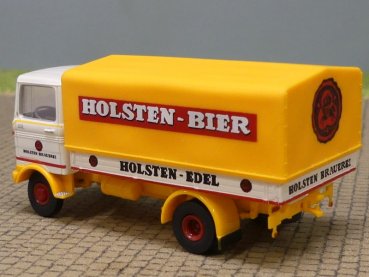 1/87 Brekina MB LP 608 Holsten Bier Pritsche Plane 48509