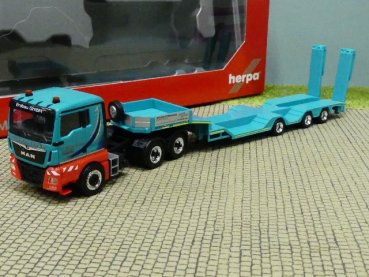 1/87 Herpa MAN TGX L 6x4 Schmuttermair Tieflade-Sattelzug 314022