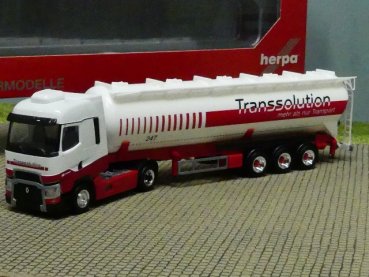 1/87 Herpa Renault T ADR Transsolution Silo-Sattelzug 314077