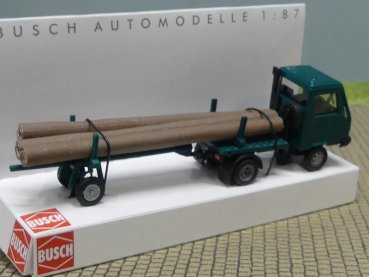 1/87 Busch Multicar M26 mit Nachläufer grün 42229