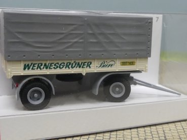 1/87 Busch Anhänger IFA HL 80 Wernesgrüner 53355