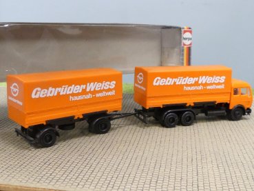 1/87 Herpa MB NG Gebrüder Weiss Österreich Wechselplanen-HZ 811294