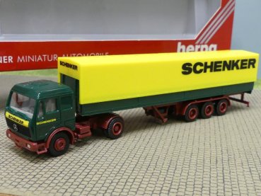 1/87 Herpa MB NG Schenker Österreich Planen-Sattelzug