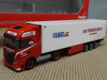 1/87 Herpa Iveco S-Way LNG Kühlkoffer-SZ H.P.Therkelsen 316095