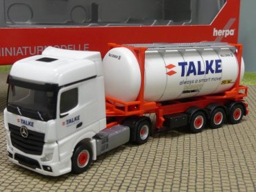 1/87 Herpa MB Actros Bigspace `18 Swapcontainer-SZ Talke 316002