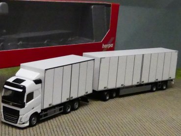 1/87 Herpa Volvo FH Gl. 2020 Schwedencombi weiß 315302