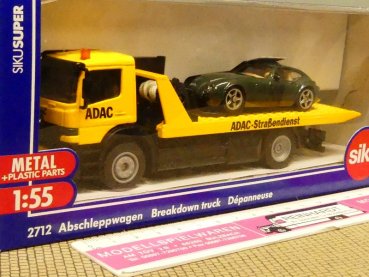 1/55 Siku ADAC Abschleppwagen mit PKW 2712