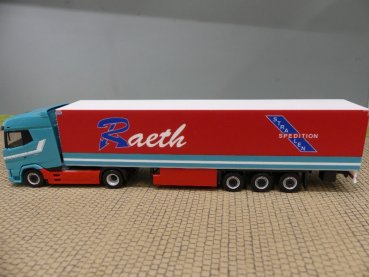 1/87 Herpa DAF XG Kühlkoffer-Sattelzug Raeth 316620