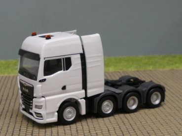 1/87 Herpa MAN TGX GX Schwerlastzugmaschine 4-achs (luftgefedert, 8x4) weiß 316958