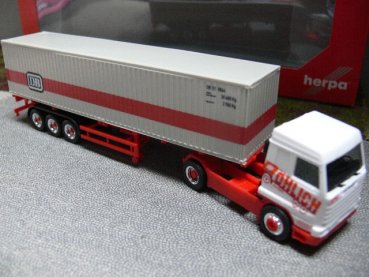 1/87 Herpa Scania Streamline Container-Sattelzug Röhlich Deutsche Bahn 302562*