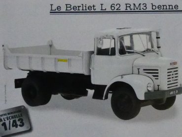 1/43 Ixo Berliet L 62 RM3 Kipper Berliet 72