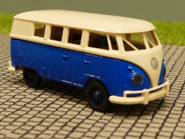 1/87 Brekina # 1119 VW T1 b Bus elfenbein/blau