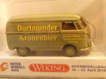 1/87 Wiking VW T1 Typ 2 Kastenwagen Dortmunder Kronenbier 0788 54