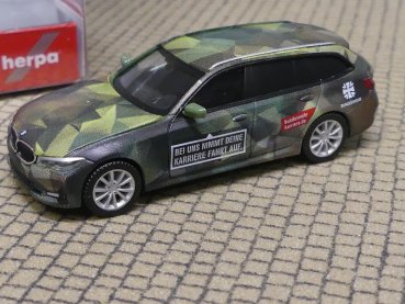 1/87 Herpa BMW 3er Touring Bundeswehr Personal 746878