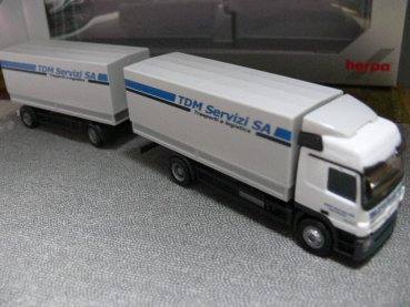 1/87 Herpa MB Actros TDM Servizi SA Italien Planen-HZ