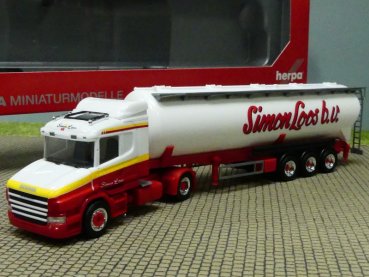 1/87 Herpa Scania Hauber Silo-Sattelzug Simon Loos 314824