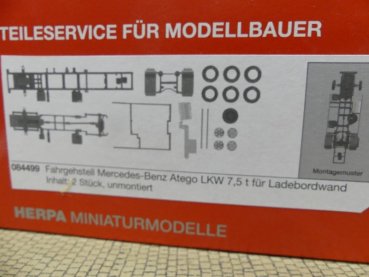 1/87 Herpa Teileservice Fahrgestell MB Atego LKW 7,5 t für Ladebordwand 084499