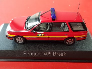 1/43 Norev Peugeot 405 Break 1991 Pompiers 474553