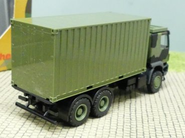 1/87 Herpa Iveco Trakker 6x6 mit 20 ft. Container Flecktarndesign Bundeswehr 746793