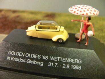 1/87 Busch Messerschmitt Kabinenroller Wettenberg Krofdorf-Gleiberg hellgelb