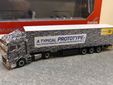 1/87 Herpa MAN TGX XLX Gardinenplanen SZ Hella Erlkönig Truck 308434