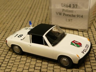 1/87 Wiking VW Porsche 914 Polizei NRW 0864 37