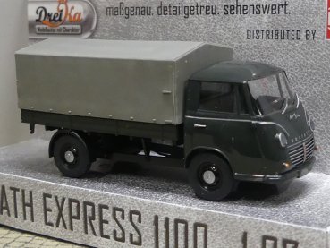 1/87 Busch Dreika Goliath Express 1100 Pritsche/Plane grau 94212