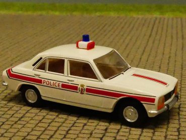 1/87 Brekina Peugeot 504 Limousine Police Luxemburg Sondermodell Reinhardt