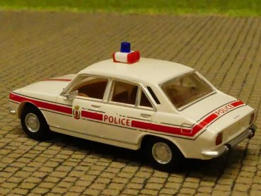 1/87 Brekina Peugeot 504 Limousine Police Luxemburg Sondermodell Reinhardt