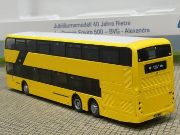 1/87 Rietze Alexander Dennis Enviro 500 BVG DD "Alexandra" 78005