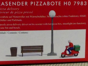 1/87 Busch Bausatz rasender Pizzabote 7983