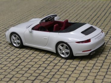 1/87 Herpa Porsche 911 Carrera 2 Cabrio carraraweiß metallic 038843-002